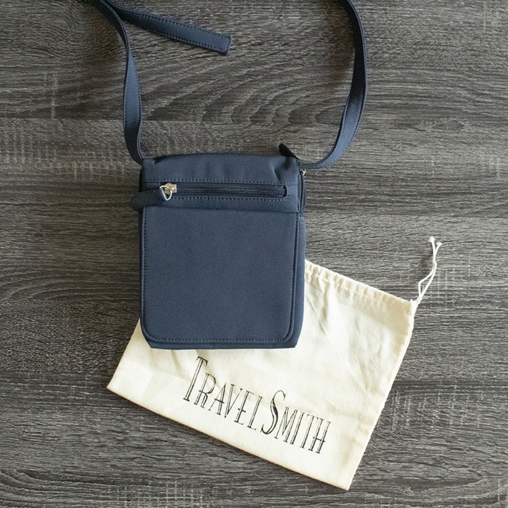 Blue TravelSmith Crossbody Bag